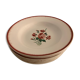 Set of 8 hollow plates made of ancient red earthenware Digoin Sarreguemines