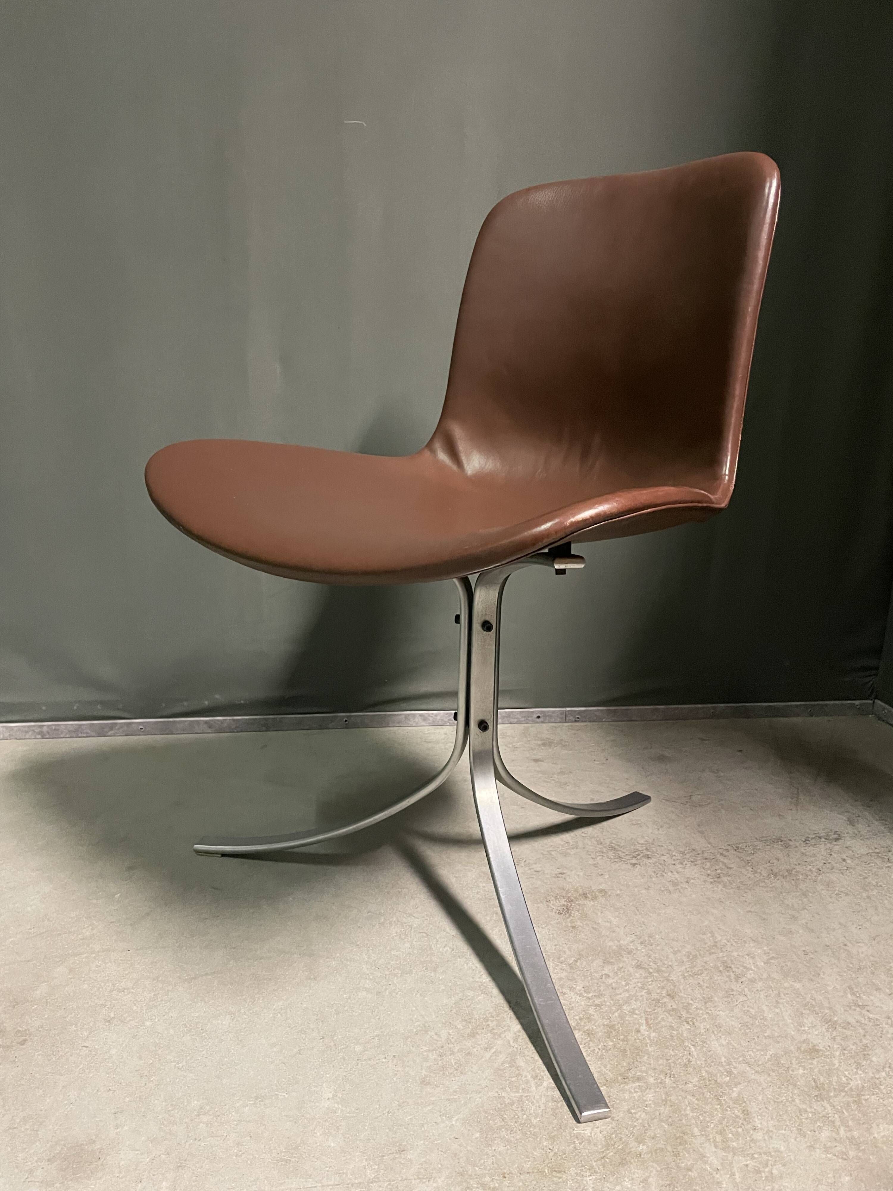 Set of 4 - pk9 chairs by poul kjærholm for e. kold christensen, 1960s
