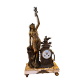 Large old clock, made of marble and regulates