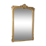 Miroir de cheminée en bois doré 125x190cm