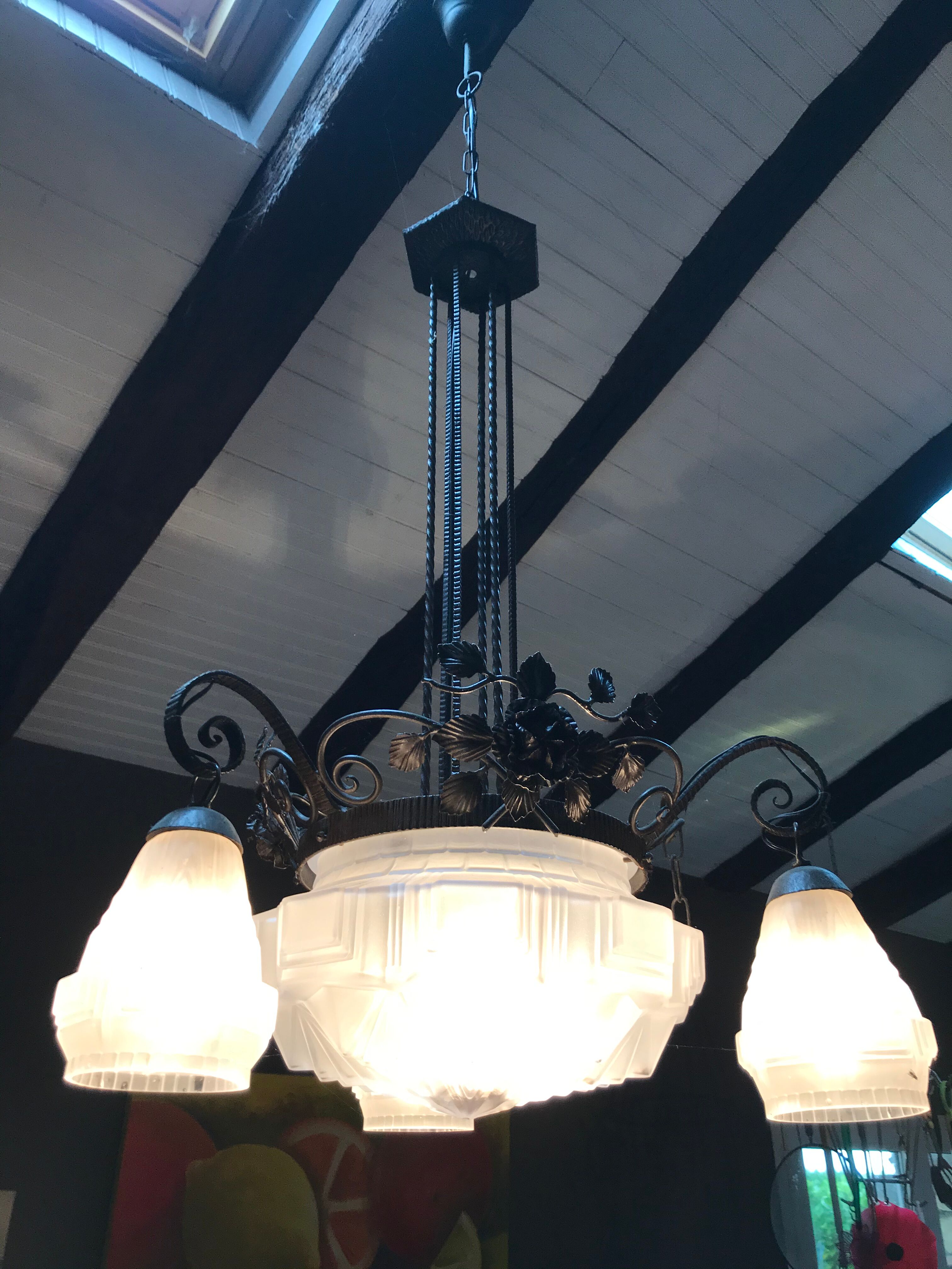 Art Deco chandelier 1925