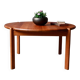 Solid wood coffee table, organic Scandinavian design, vintage retro 80s.