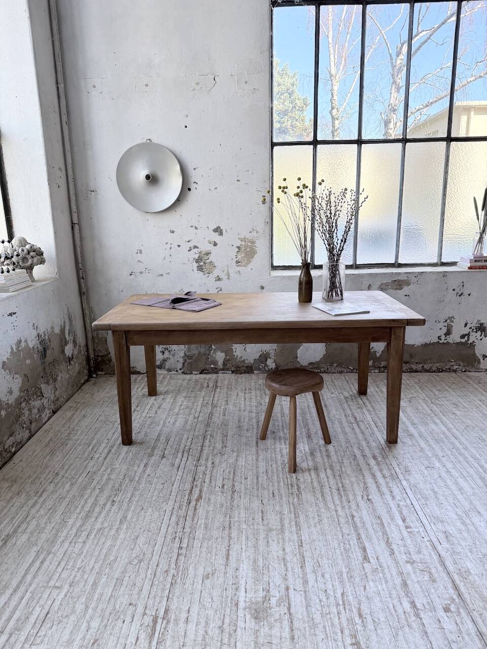 Oak farmhouse table 180cm