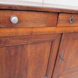 Chest 3 drawers, 2 doors in solid oak