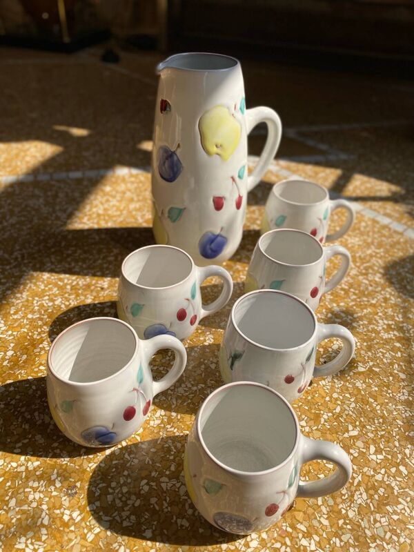 Service à jus en céramique signé Hans Wagner (HWL) 1960/70