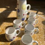 Service à jus en céramique signé Hans Wagner (HWL) 1960/70