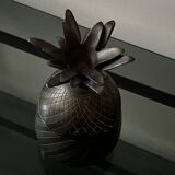 Janson Hollywood Regency Pineapple Box in Real Brass & Bronze, 1970
