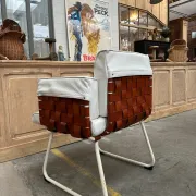 Fauteuil en cuir 80s