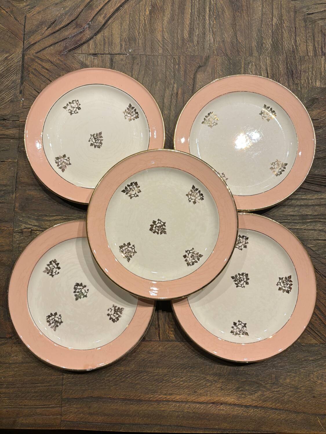 Set of 6 vintage dessert plates