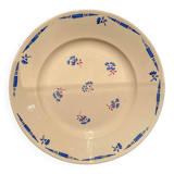 Vintage K&G Luneville "Flore" porcelain dish, 1950s, small blue flowers