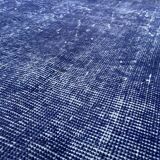 Distressed overdyed turkish rug 195 x107 cm vintage wool medium rug