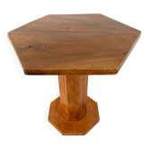Art Deco guéridon from the 1930s in walnut and oak.