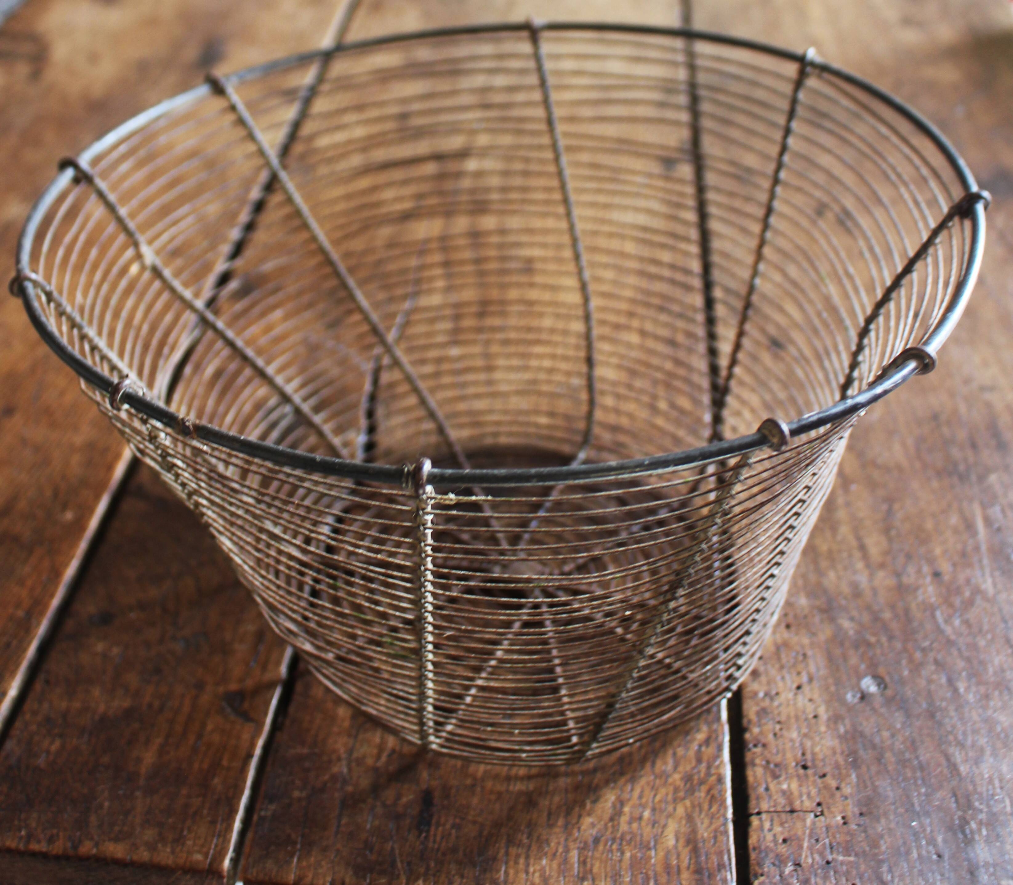 Panier Corbeille ronde métal fil de fer