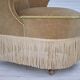 1950s, Danish armchair, furniture velour, ash wood legs.