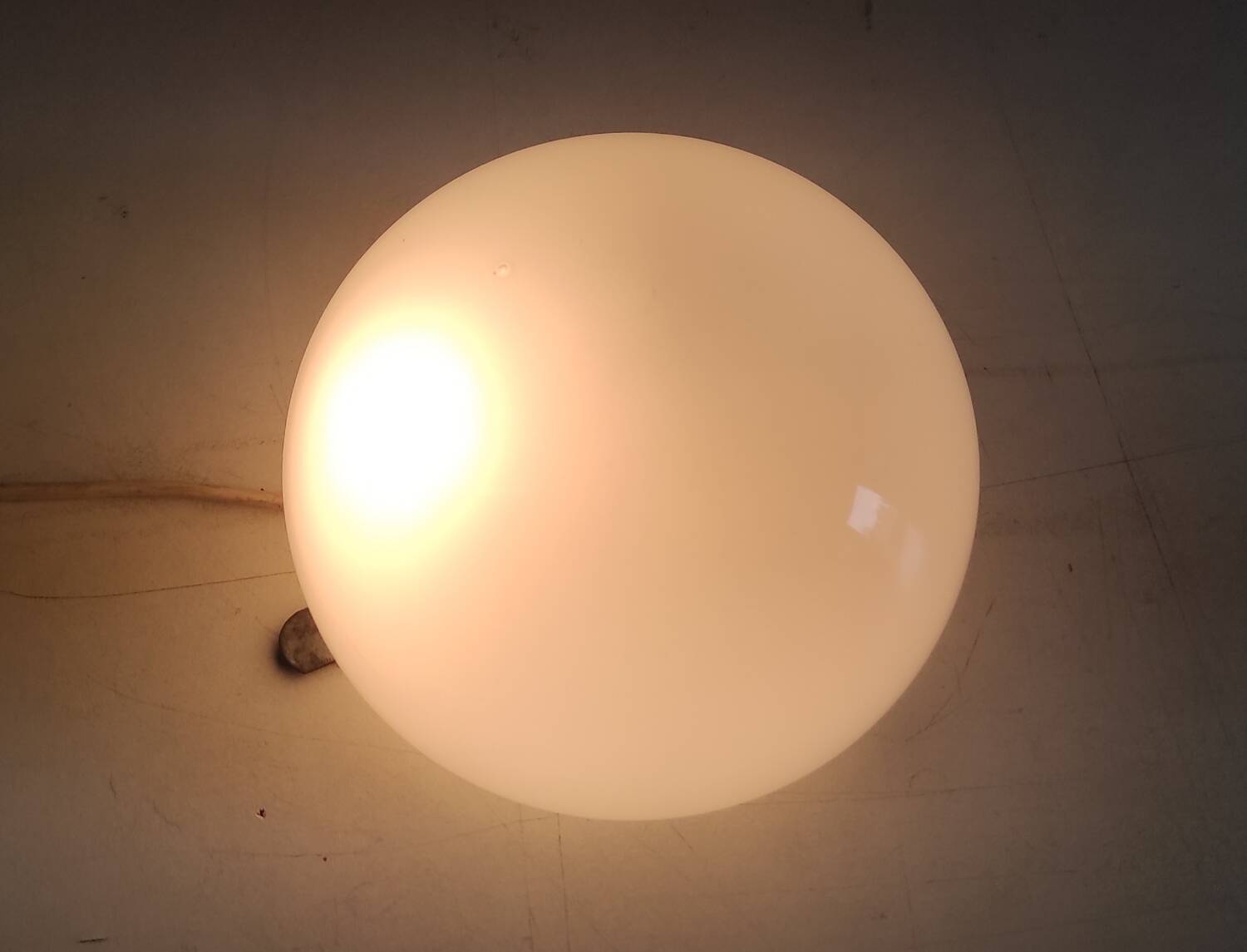 Opaline globe ceiling/wall light 15 cm - 50s/60s