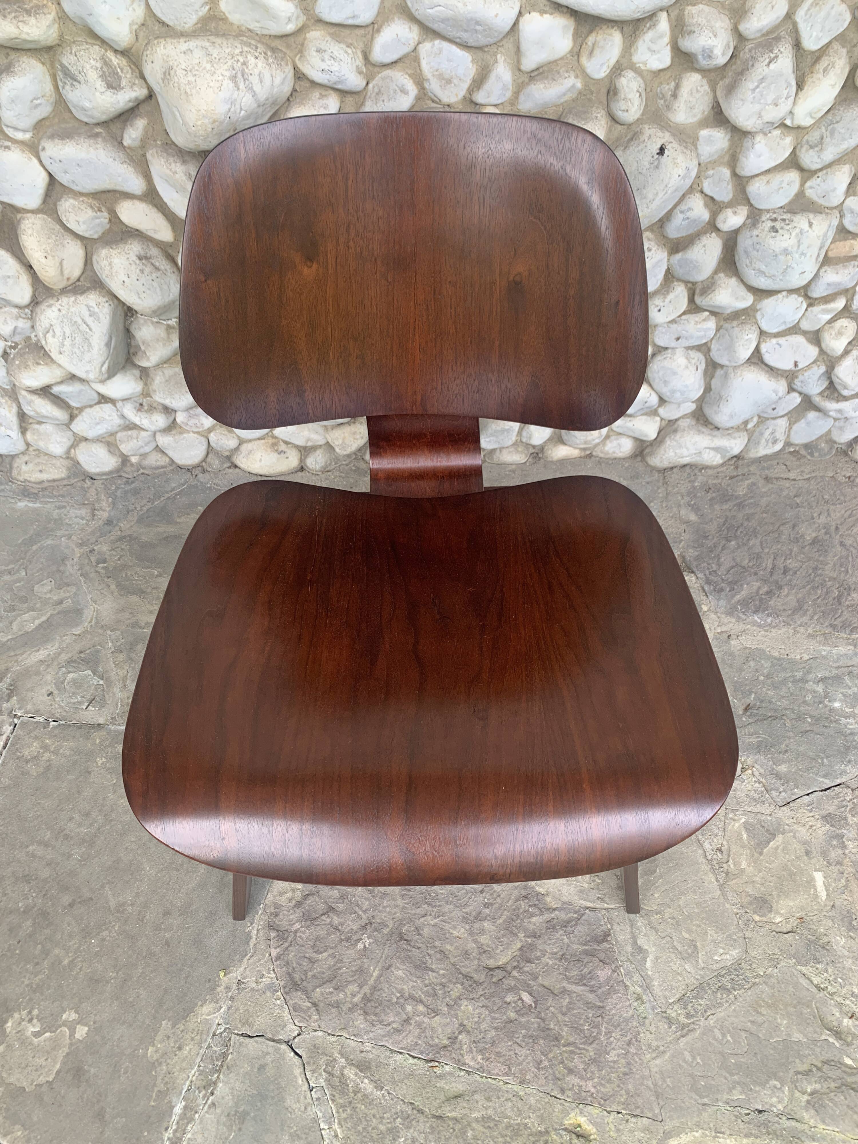 Fauteuil LCW Lounge Chair Eames par Evans / Herman Miller 1950s