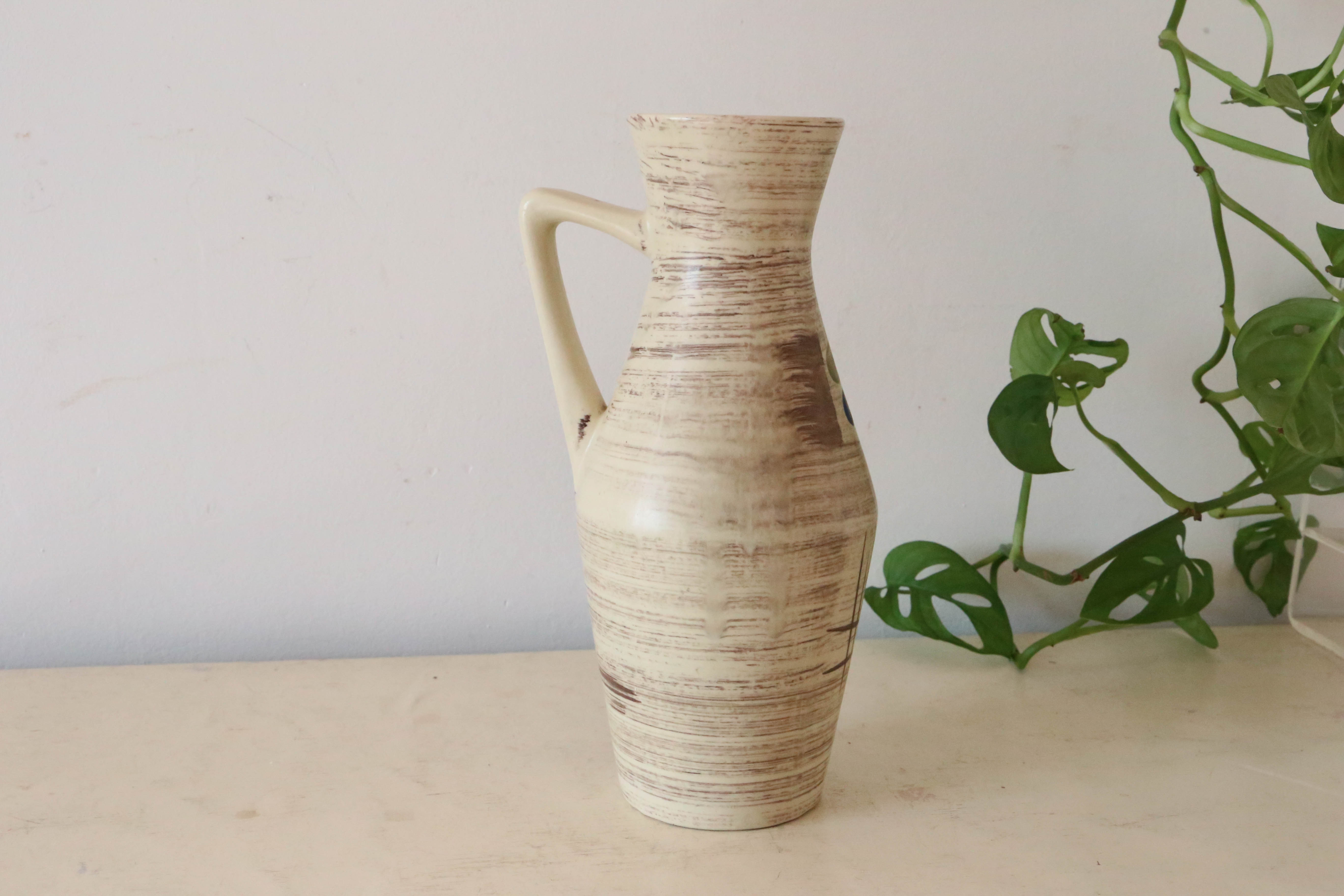 German ceramic vase, Bay Keramich, west germany, 1960, vintage