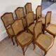 8 chaises style louis xv