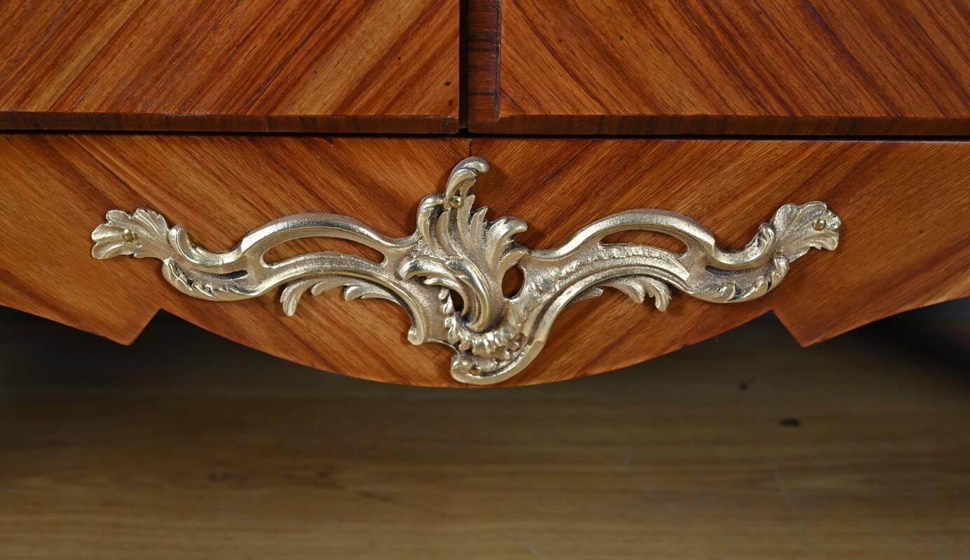 Small Display Library in Rosewood Marquetry, Louis XV style