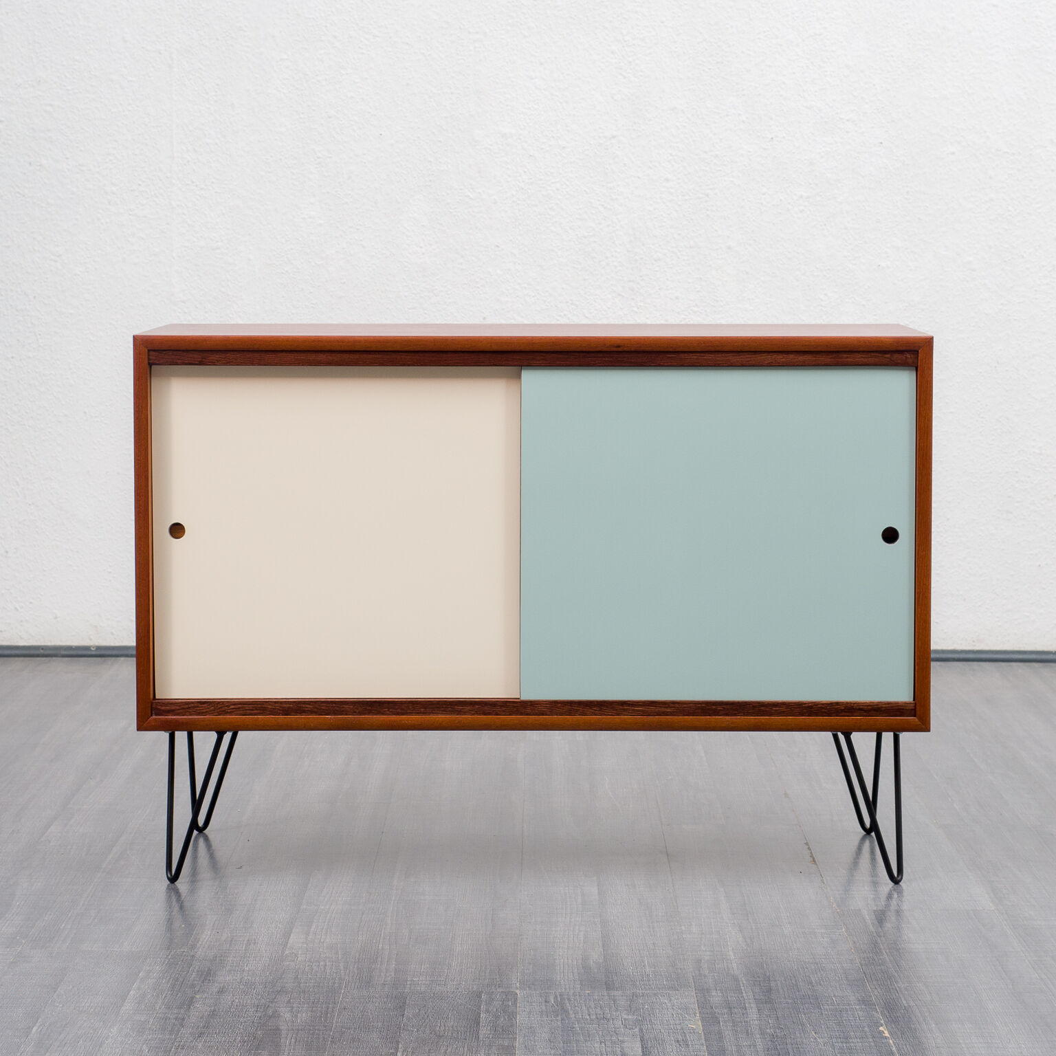 Sideboard 60s, teak, reversible doors