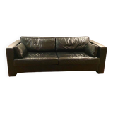 Canapé cuir 3 places - Maison Hugues Chevalier