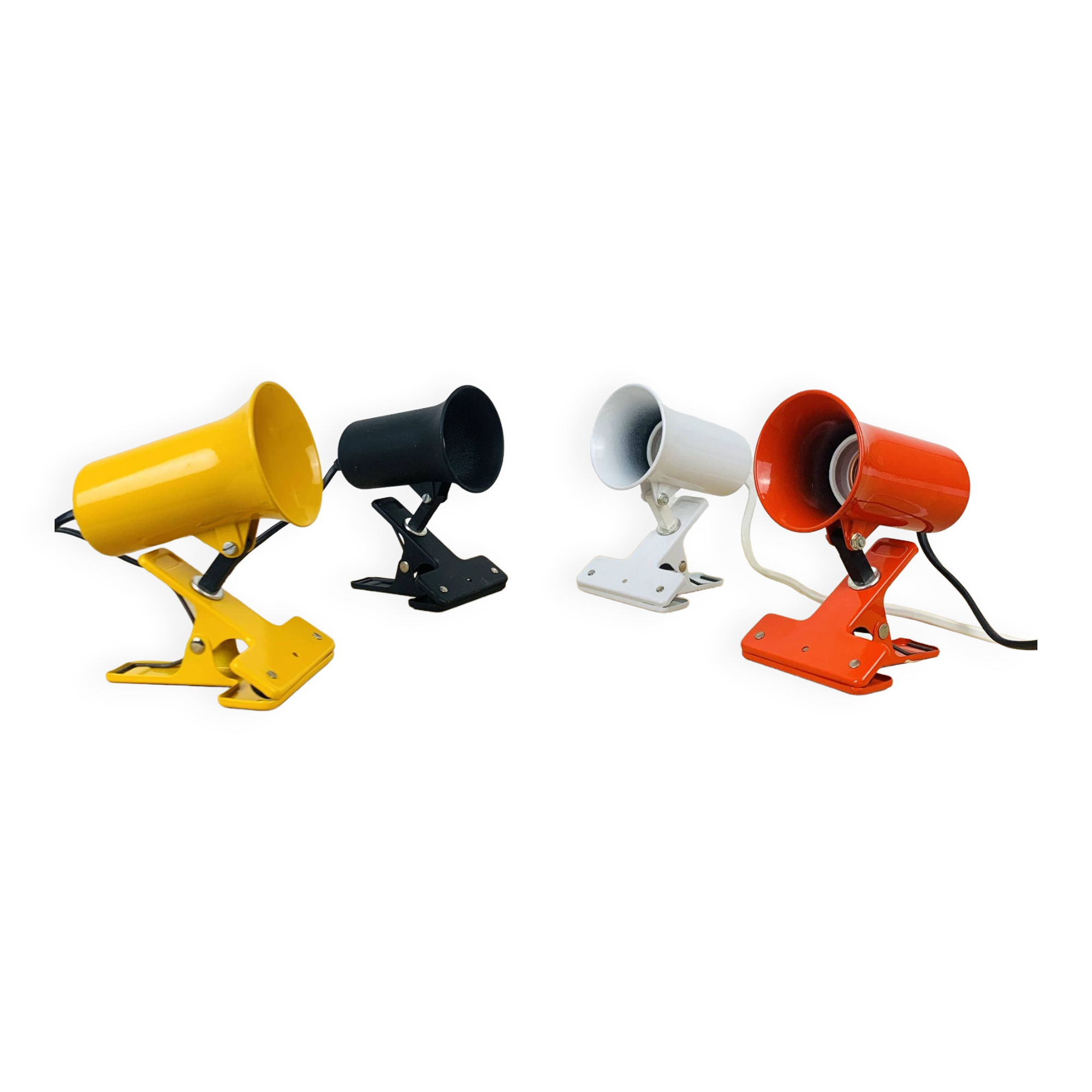 4 Lita clip spot lights from the 70s