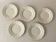 Set of 5 flat plates Sarreguemines – White earthenware – Bor