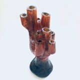 Mid-Century Cactus-Shaped Ceramic Candleholder, 1960s