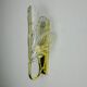Frosted leaf wall lamp, murano glass, italy, 1970