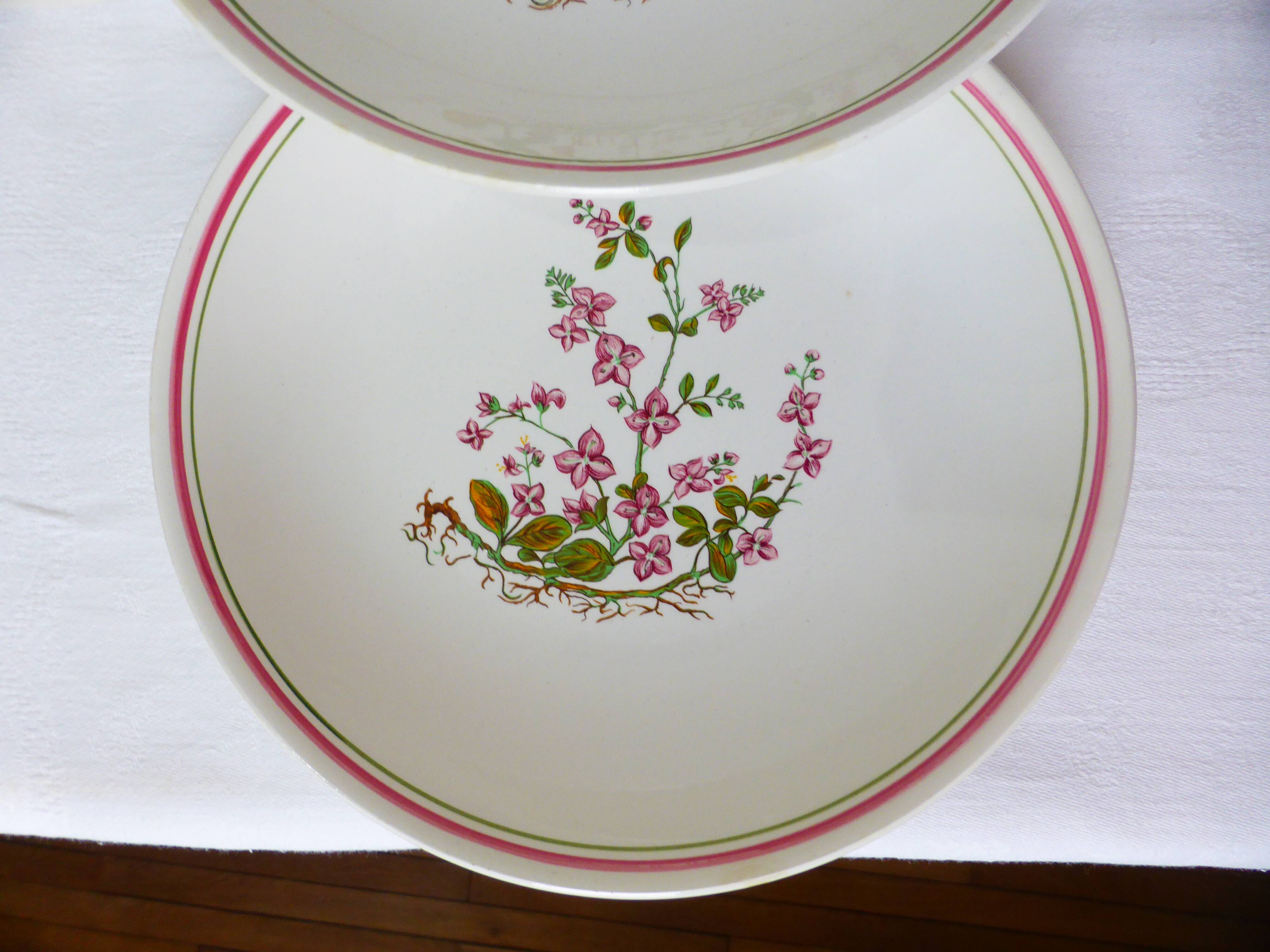 4 soup plates from Moulin des Loups Orchies 210422