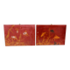 Pair of lacquered wooden panels, fish, Vietnam, Tran Van Ha (1911-1974)