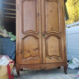 19th century cherry wood cabinet h 150 l 0.98 p 0.40