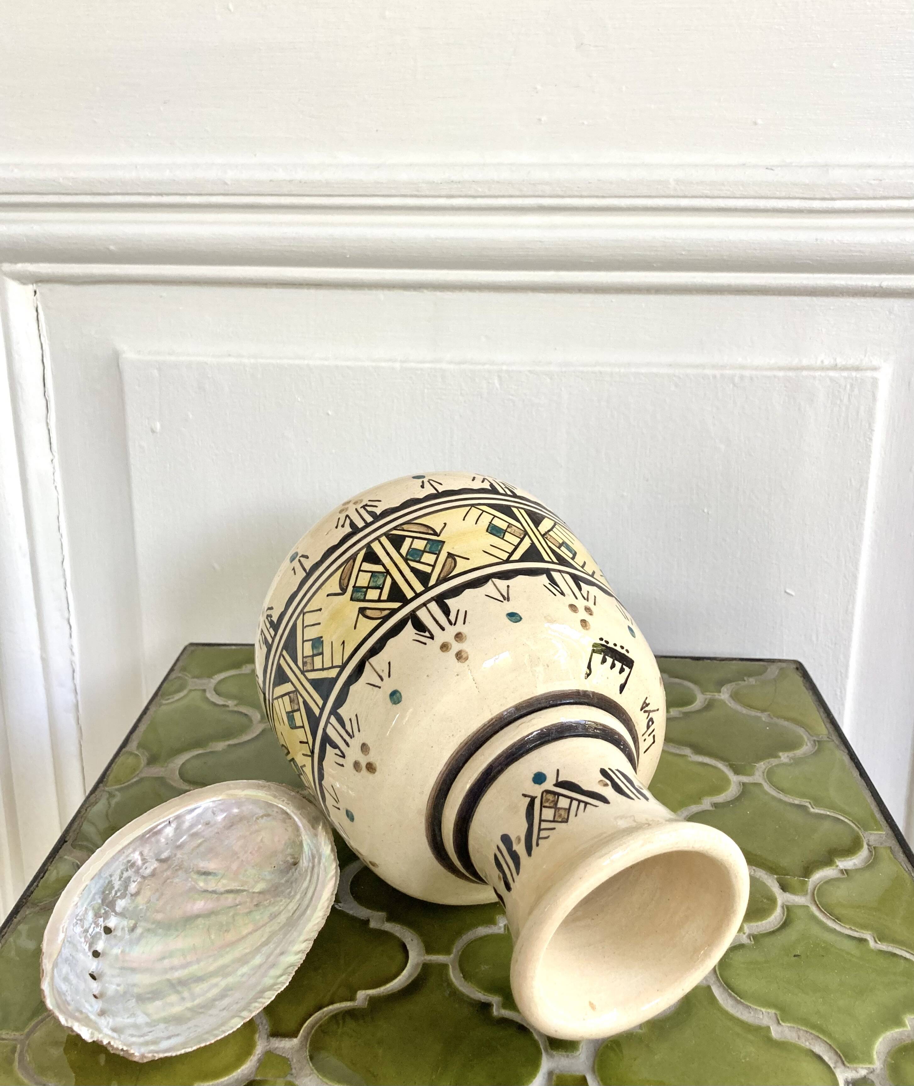 Handcrafted pottery vase