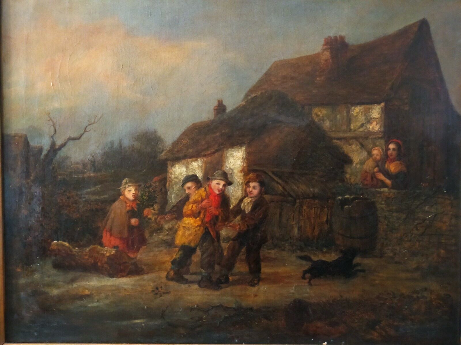 Peinture à l’huile sur toile école anglaise 19ème siècle