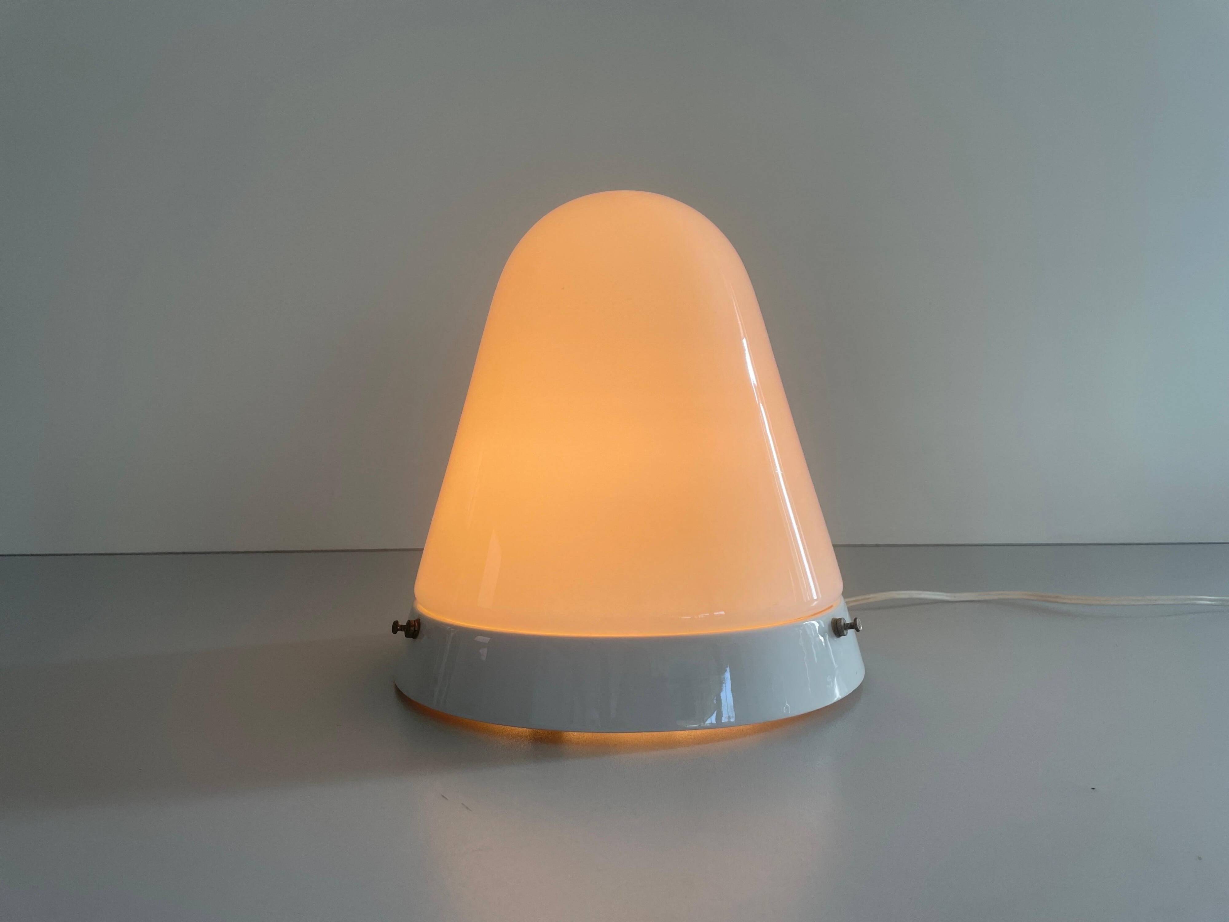 Flush-mounted Art Deco ceiling light with ceramic base, 1940s, Germany