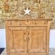 rustic wooden farm buffet sandblasted