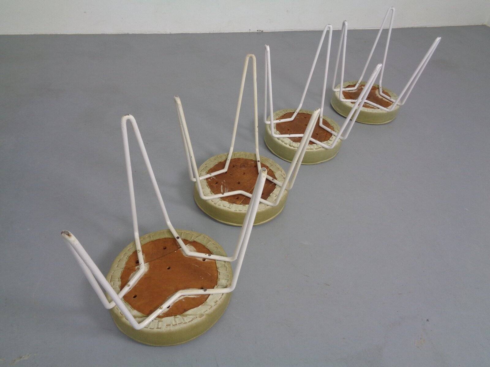 Mid-Century Hairpin Stools, 1960s, Set of 4
