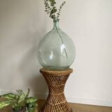 Vintage rattan and cane stool