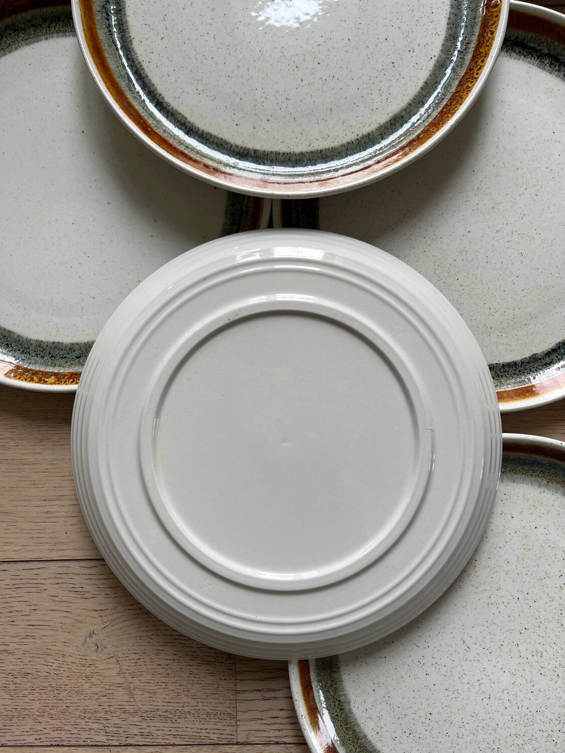 Stoneware dinner plates