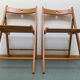 Paire de chaises pliantes
