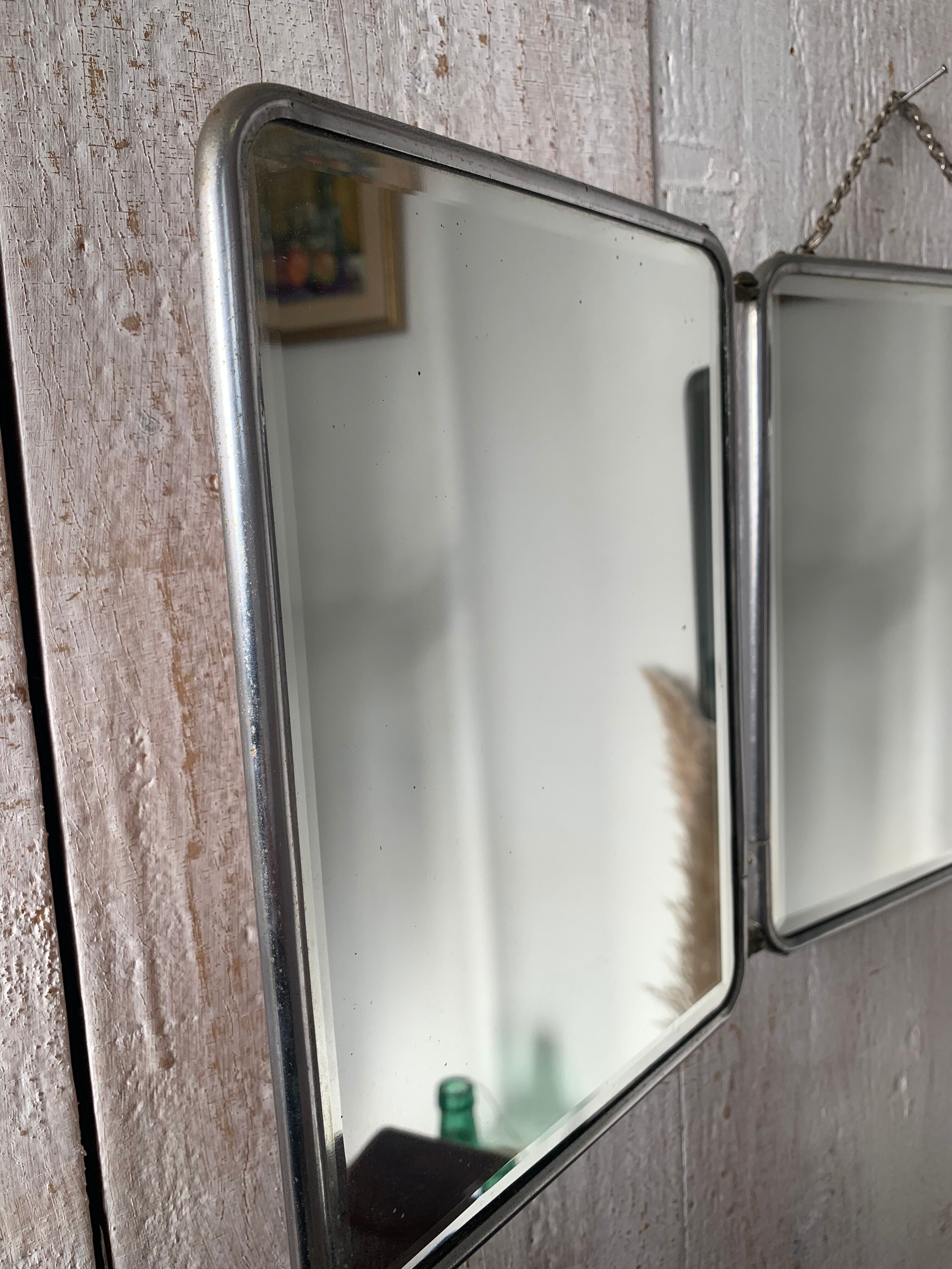 Vintage barber mirror