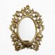 Miroir bougeoir en laiton