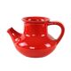 Red ceramic jug, Danish design, 1960s, made in Denmark