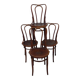 Set of four Jacob Kohn chairs.