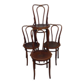 Set of four Jacob Kohn chairs.
