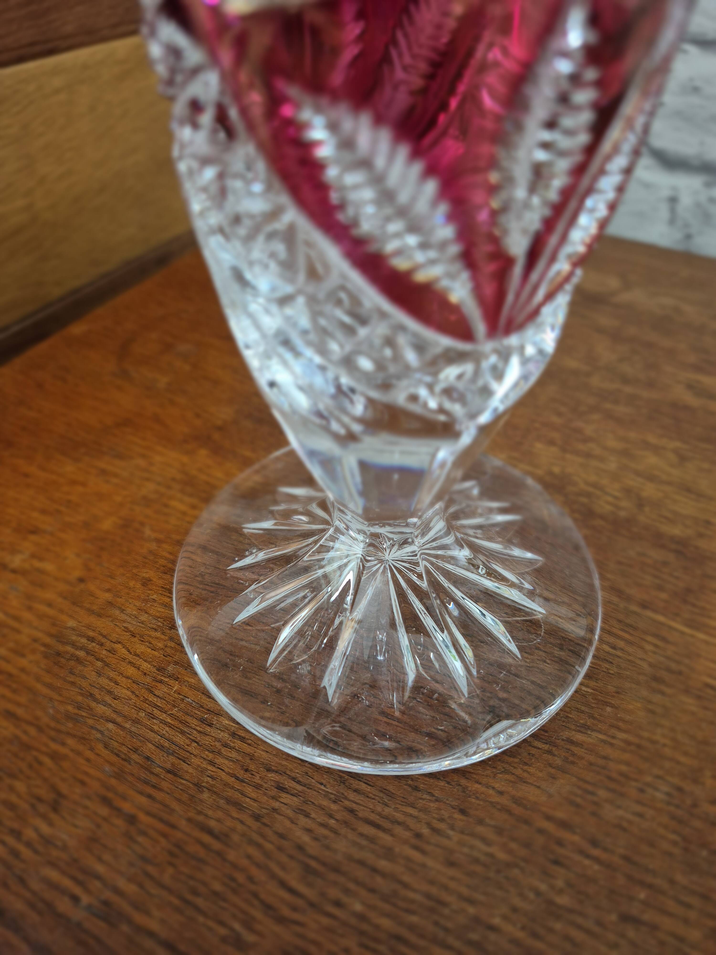 Vintage HOFBAUER crystal vase 60-70's