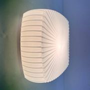 Lampe de plafond en verre de style mid-century / lampe murale, années 1970 - Tchécoslovaquie