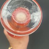 Vase en verre soufflé signé, 1970