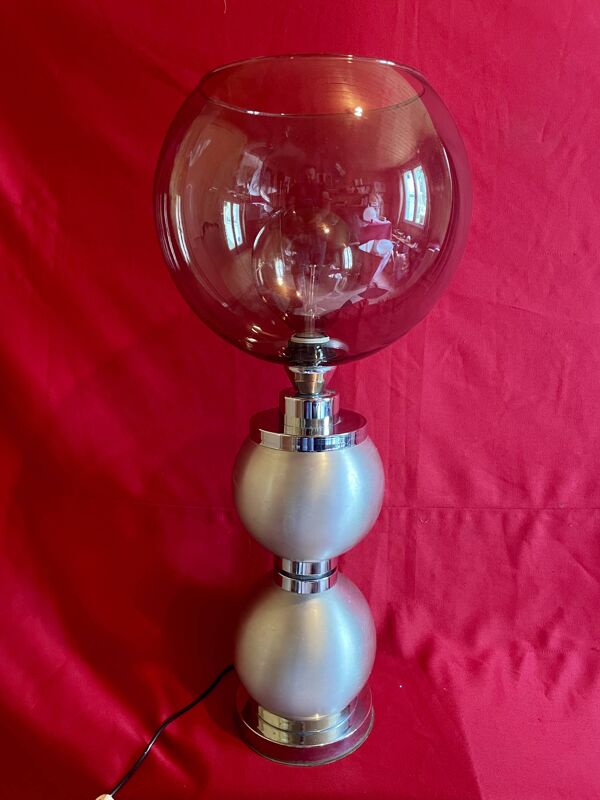 Grande lampe vintage, Space Age, Alu brossé, des années 60/70