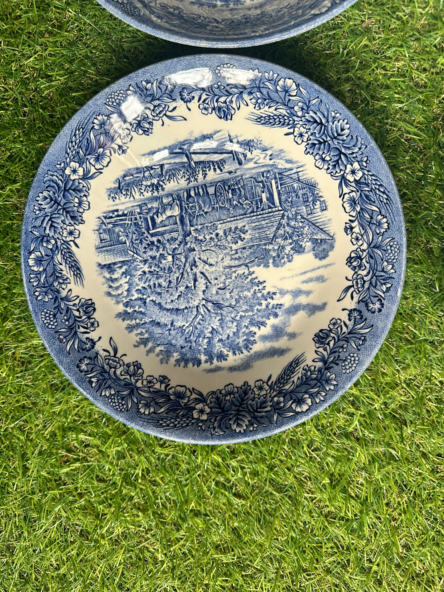 Set of 4 English deep plates by Churchill.